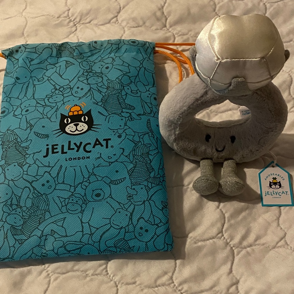 Jellycat Silver and Gray Plush ring